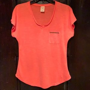 Faded Glory Orange Top Size S ( 4-6 )